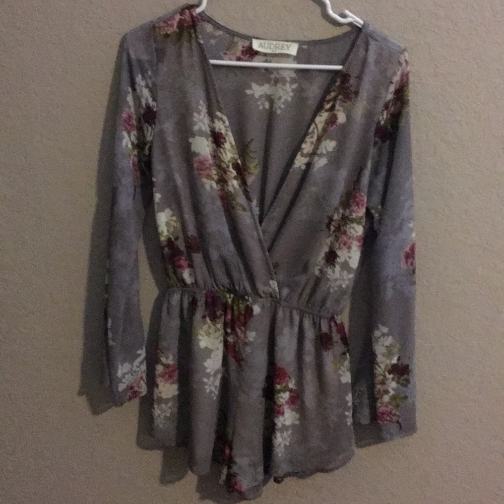 Audrey Boutique Trendy Flower Romper